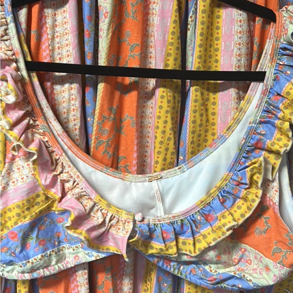 NWT Free People Multi Print As It Was Skirt Set Size Large, L - Picture 6 of 13